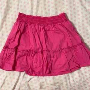 Pink Ruffle Skort